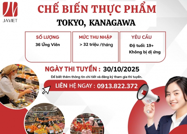 Chế biến thực phẩm Tokyo - Kanagawa